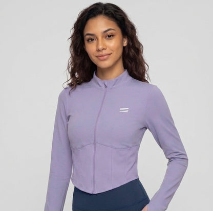 Violet Contour Zip-Up Jacket in two colours