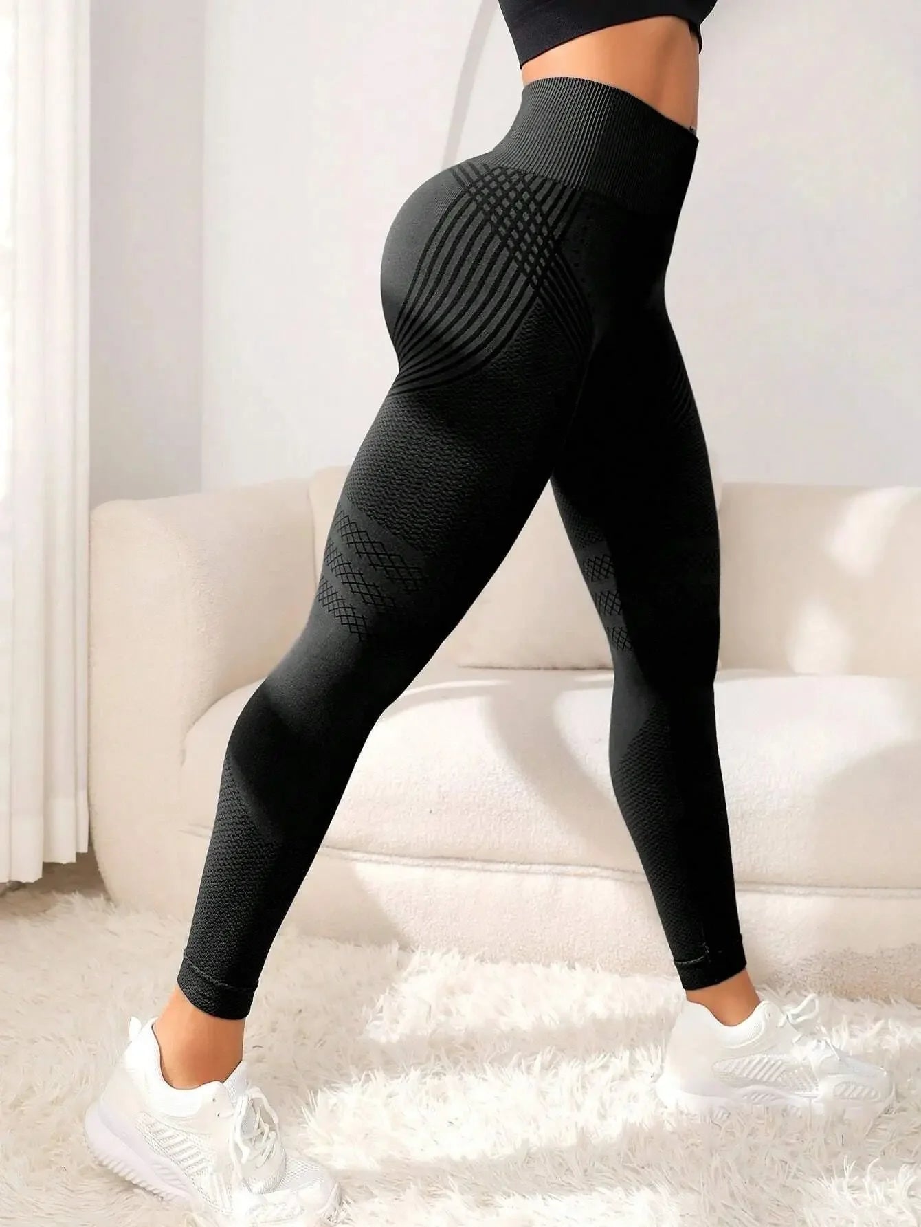Elastic High Waist Tights