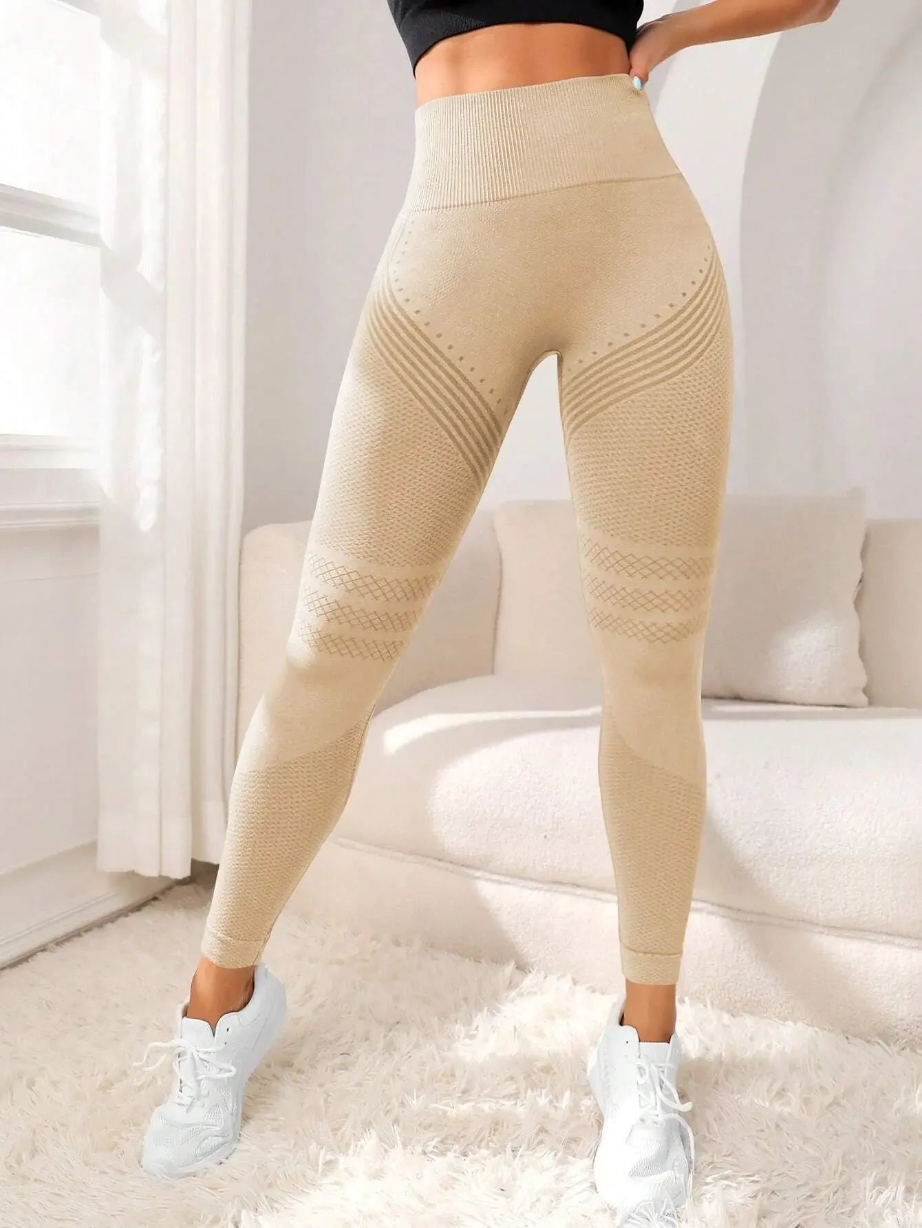 Elastic High Waist Tights
